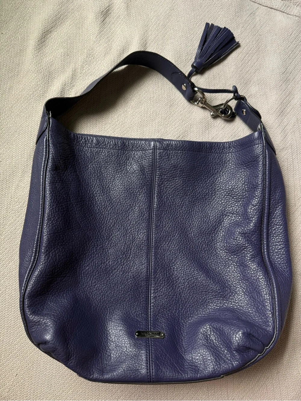 Coach Leather Hobo Bag in Deep Purple